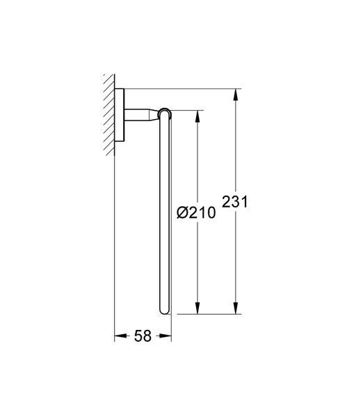 Кольцо для полотенца Grohe Bau Cosmopolitan Neutral (40460001) 40460001 фото