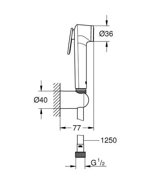 Гігієнічний душовий набір Grohe Tempesta-F Trigger Spray (27513001) 27513001 фото