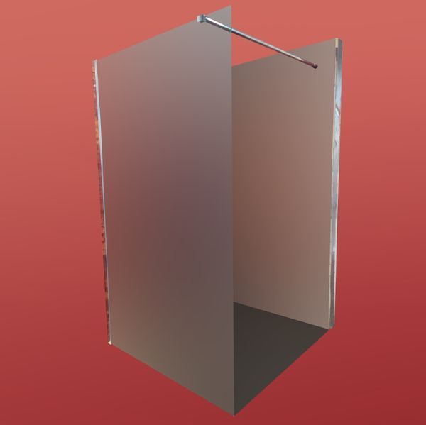 Душевая перегородка Koer SR SP01-120x200-TR-01 Walk-In прозрачное стекло Easy Clean 8мм, хром (KR5394) KR5394 фото