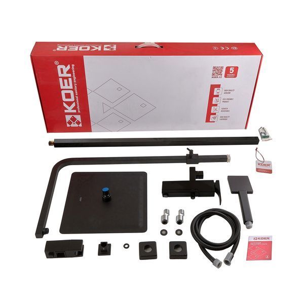 Душевая колонна со смесителем Koer KB-56010-05 (Цвет черный) (KR3495) KR3495 фото