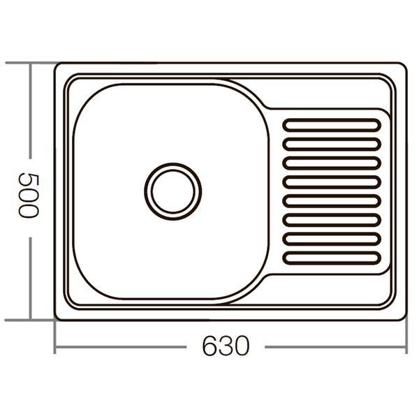 Мойка кухонная Zerix Z6350-08-180D (decor) (ZM0564) ZM0564 фото