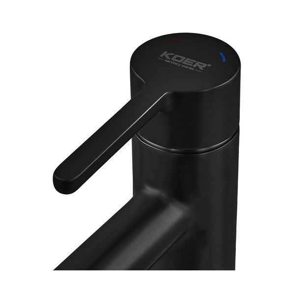 Смеситель для умывальника высокий Koer KB-11029-05 Цвет черный (KR5488) KR5488 фото