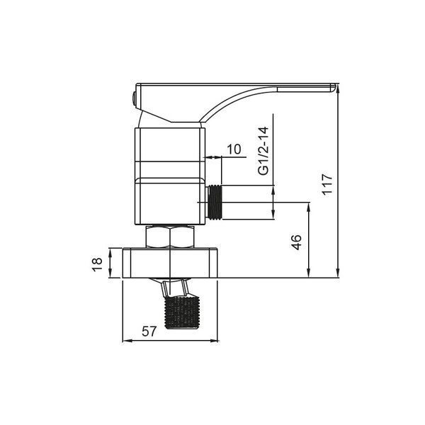Смеситель для душа Koer KB-30010-05 (Цвет черный) (KR3487) KR3487 фото