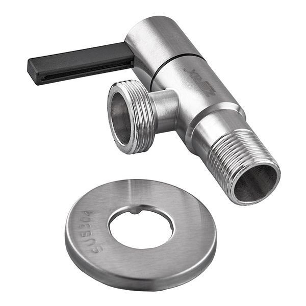 Кран для подключения сантехприборов Zerix VAL-12-1/2x3/4 из нерж.стали SUS304 (ZX5105) ZX5105 фото
