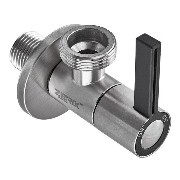 Кран для подключения сантехприборов Zerix VAL-12-1/2x3/4 из нерж.стали SUS304 (ZX5105) ZX5105 фото