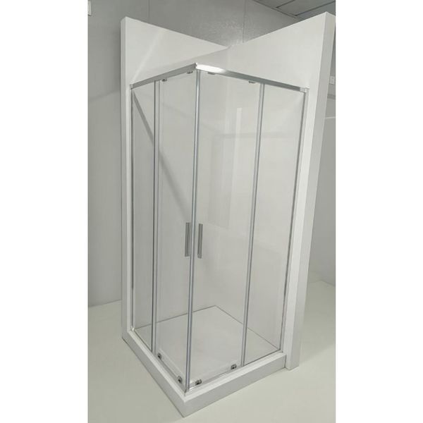 Душевая кабина без поддона Koer SR SC10-90x90x195-TR-01 прозрачное стекло Easy Clean 6мм, хром (KR5942) KR5942 фото