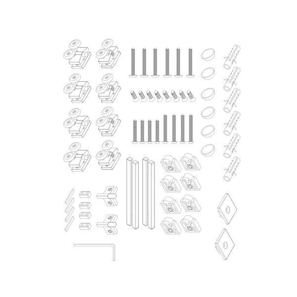 Душевая кабина без поддона Koer SR SC10-90x90x195-TR-01 прозрачное стекло Easy Clean 6мм, хром (KR5942) KR5942 фото