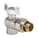 Кран с американкой 1/2" "антипротечка" (Koer KR.228.W-Gi) угловой белый (KR0195) KR0195 фото 1