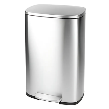 Мусорное ведро с плавным закрытием прямоугольное Mixxus Bevel-TC0112 SS Color 12л цвет нержавейка (MI7087) MI7087 фото