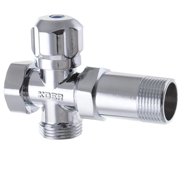 Кран триходовий 3/4x3/4x3/4 Koer KR.521 (KR0148) KR0148 фото