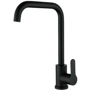 Смеситель для кухни Zerix DAX-011-G Black с нерж. стали SUS304 (цв. черный) (ZX4818) ZX4818 фото