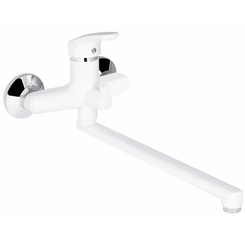 Змішувач для ванни Plamix Afina-006 EURO White (без шланга та лійки) (PM0687) PM0687 фото