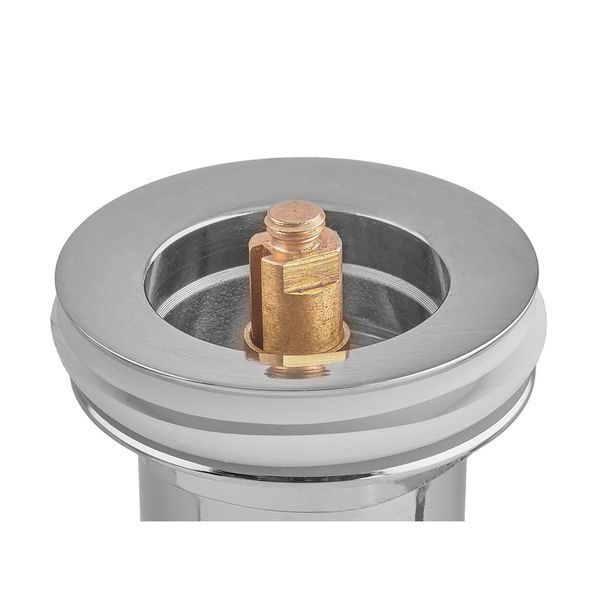 Донный клапан для раковины Koer PW-07-01 1 1/4'' с переливом автоматический СLICK-СLACK (Цвет хром) (KR5782) KR5782 фото