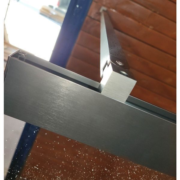 Шторки скляні на ванну розсувні Koer SR BS06-120x150-TR-07 прозоре скло Easy Clean 6мм, графіт (KR5947) KR5947 фото