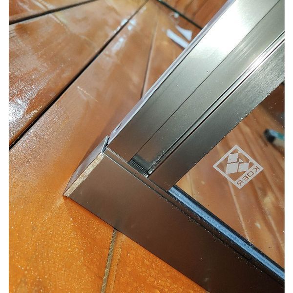 Шторки скляні на ванну розсувні Koer SR BS06-120x150-TR-07 прозоре скло Easy Clean 6мм, графіт (KR5947) KR5947 фото
