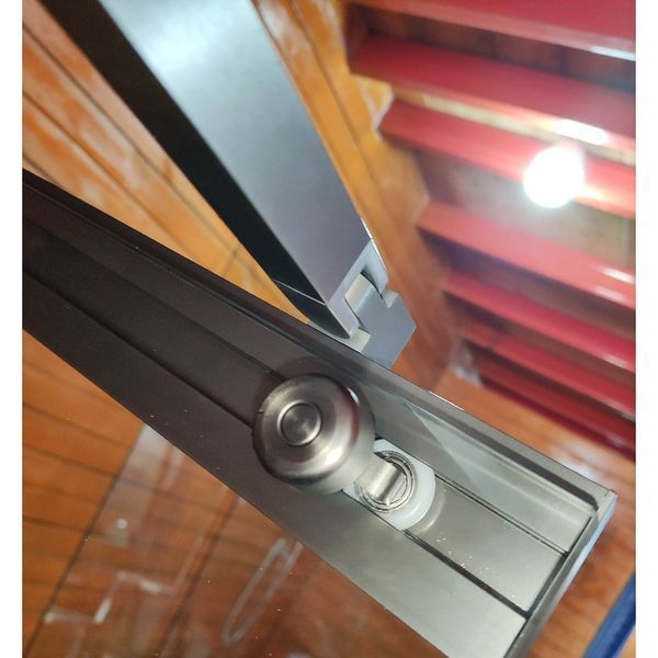 Шторки скляні на ванну розсувні Koer SR BS06-120x150-TR-07 прозоре скло Easy Clean 6мм, графіт (KR5947) KR5947 фото