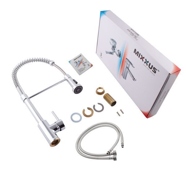Смеситель для кухни с изливом пружина Mixxus Premium SPRING 017 (MI6950) MI6950 фото