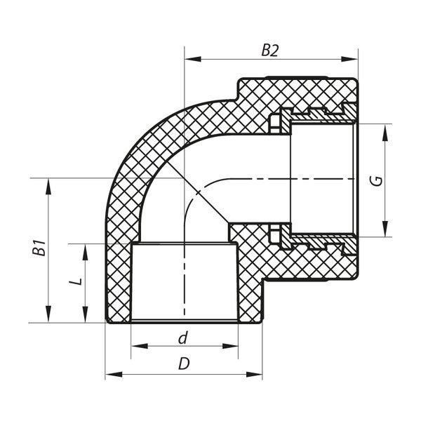 Кут ВР 32x1F PPR Koer K0117.PRO (KP0139) KP0139 фото