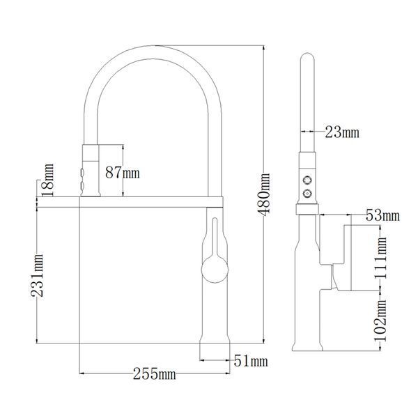 Змішувач для кухні MIXXUS PREMIUM PULL 017 GRAPHITE REFL.BLACK (Кол.графіт+силік.вилив чор.) (MI8278) MI8278 фото
