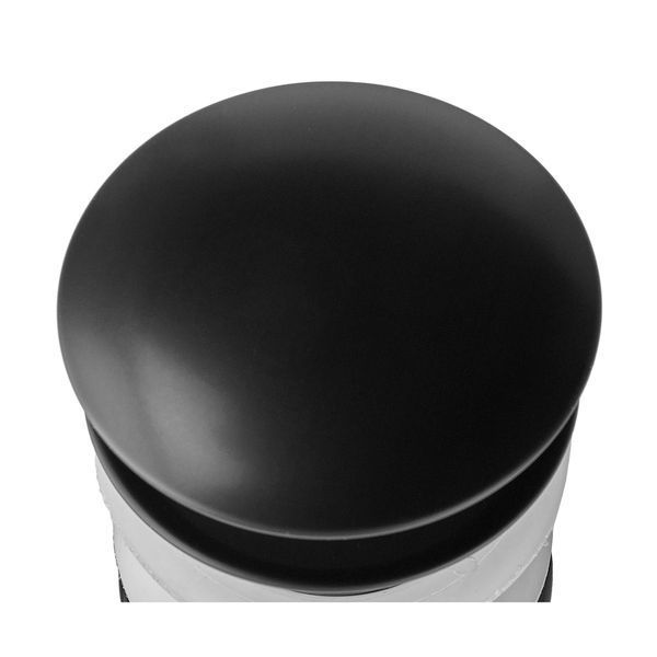 Донний клапан для раковини Zerix BV-02 BLACK 1 1/4'' без переливу автоматичний СLICK-СLACK (Колір чорний) (ZX6018) ZX6018 фото