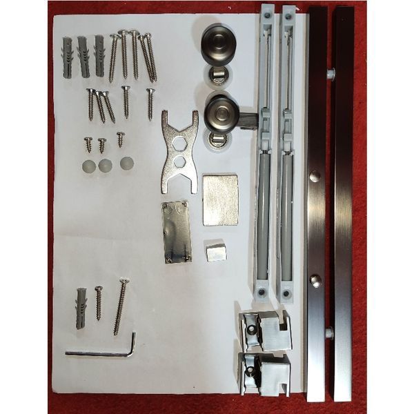 Шторки скляні на ванну розсувні Koer SR BS06-120x150-TR-07 прозоре скло Easy Clean 6мм, графіт (KR5947) KR5947 фото