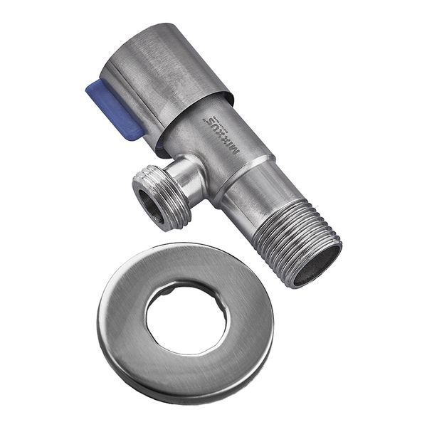 Кран для подключения сантехприборов Mixxus VAL-01-1/2x1/2 с нерж.ст. SUS304 (синий) (MI6117) MI6117 фото