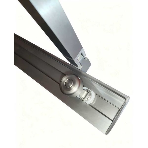 Шторки скляні на ванну розсувні Koer SR BS06-120x150-TR-07 прозоре скло Easy Clean 6мм, графіт (KR5947) KR5947 фото
