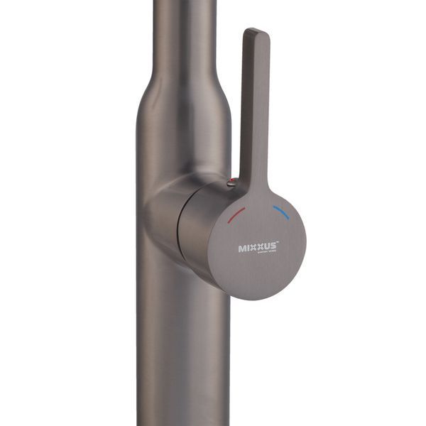 Змішувач для кухні MIXXUS PREMIUM PULL 017 GRAPHITE REFL.BLACK (Кол.графіт+силік.вилив чор.) (MI8278) MI8278 фото
