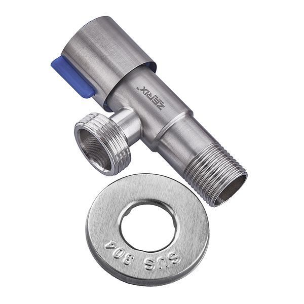 Кран для підключ. сантехприл. Zerix VAL-03-1/2x3/4 з нерж. ст.SUS304 (ZX4799) ZX4799 фото