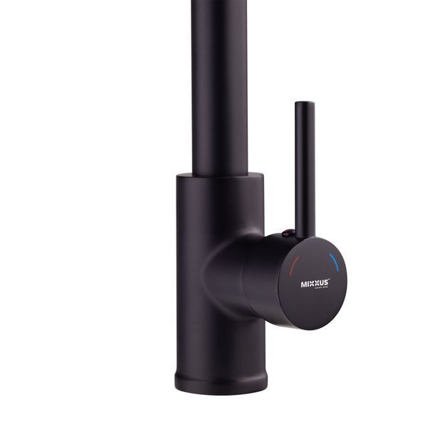Смеситель для кухни с изливом пружина Mixxus Premium SPRING 017 BLACK (MI6951) MI6951 фото