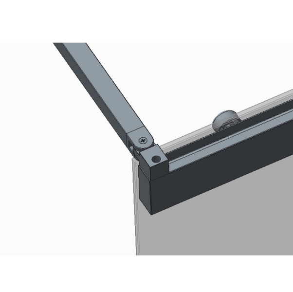 Шторки скляні на ванну розсувні Koer SR BS06-120x150-TR-07 прозоре скло Easy Clean 6мм, графіт (KR5947) KR5947 фото