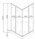 Душова кабіна з низьким піддоном Mixxus CUBIC SCT01-90x90x195-FB CHROME матове скло 4мм (MI6903) MI6903 фото 7