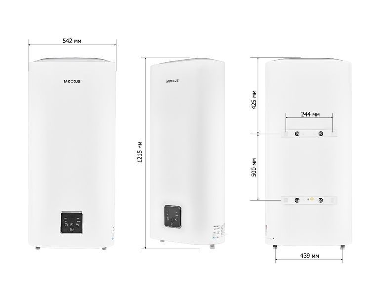 Водонагреватель "Плоский" MIXXUS EWH-09100 FLAT WET накопительный 100 л, мокрый тен 2 kW (WH0596) WH0596 фото