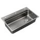 Мийка з нержавіючої сталі Mixxus MS7546-Set-01 Micro Decor Graphite (3.0/0.8) комплект (графіт) (MI8390) MI8390 фото 1