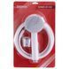 Душевой набор (шланг, лейка, кронштейн) белый Zerix Shower SET-02W (ZX3096) ZX3096 фото 2