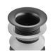 Донний клапан для раковини Zerix BV-02 BLACK 1 1/4'' без переливу автоматичний СLICK-СLACK (Колір чорний) (ZX6018) ZX6018 фото 2
